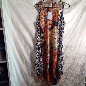 Vibrant Multicolor Asymmetrical Dress